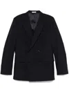 Fursac Double-breasted Blazer In Blue