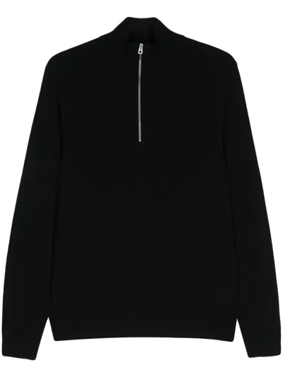 Fursac Fine-knit Merino Wool Jumper In Black