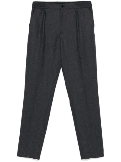 Fursac Hose Aus Flanell In Grau