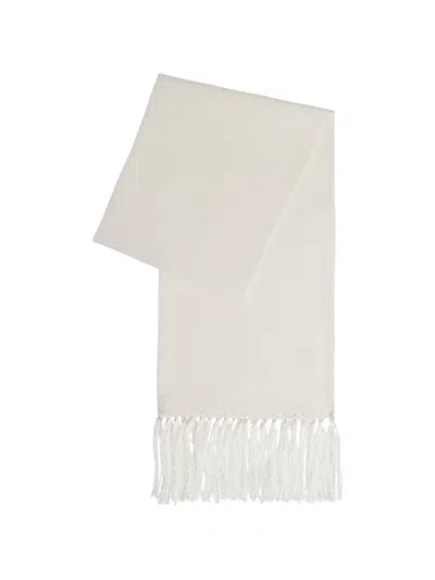 Fursac Fringed Scarf In Neutral