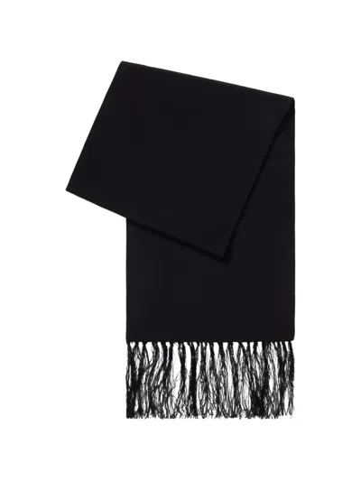 Fursac Fringed Silk Scarf In Yellow