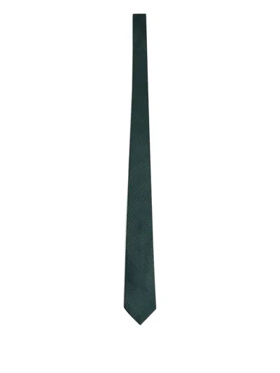 Fursac Geometric-pattern Tie In Green