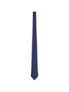 Fursac Geometric-pattern Silk Tie In Blue