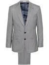 Fursac Houndstooth Checked Suit In Blue
