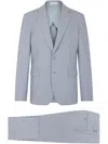 Fursac Houndstooth Single-breasted Suit In Blue