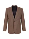 Fursac Houndstooth-pattern Blazer In Brown