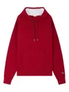 Fursac Kangaroo-pocket Hoodie In Red