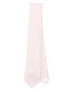 Fursac Knitted Silk Tie In 粉色