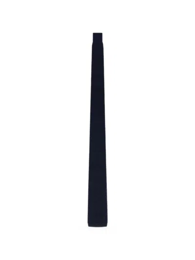 Fursac Knitted Silk Tie In Blue