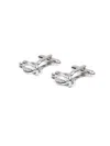 Fursac Knot-detail Cufflinks In Metallic