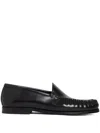Fursac Leather Loafers In Black