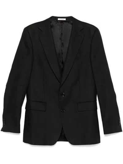 Fursac Linen Blazer In Black