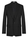 Fursac Linen Single-breasted Blazer In Black