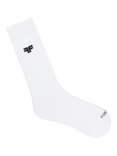 Fursac Logo Cotton-blend Socks In White