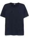 Fursac Logo-embroidered T-shirt In Blue