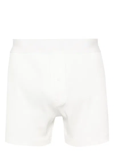 Fursac Logo-waistband Cotton Boxers In White