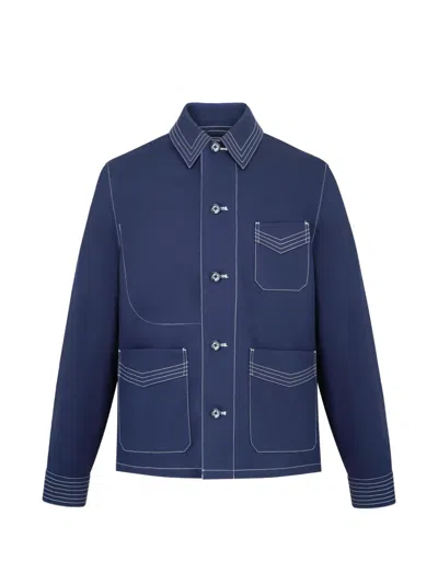 Fursac Long-sleeve Jacket In Blue