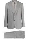 Fursac Pressed-crease Virgin Wool Suit In Grey