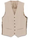 Fursac Mélange-effect Waistcoat In Neutrals