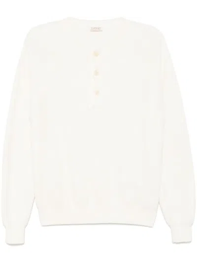 Fursac Open-knit Sweater In 白色