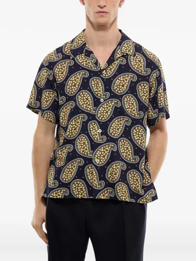 Fursac Paisey-print Shirt In Multi