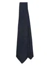 Fursac Textured Silk Tie In Blue