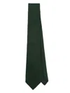 Fursac Patterned-jacquard Silk Tie In Green
