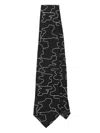 FURSAC PATTERNED SILK-SATIN TIE