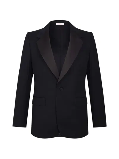 Fursac Peak-lapel Blazer In Black