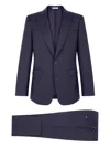 Fursac Pinstripe Suit In Purple
