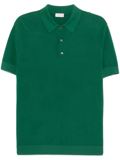 Fursac Piqué Polo Shirt In Green