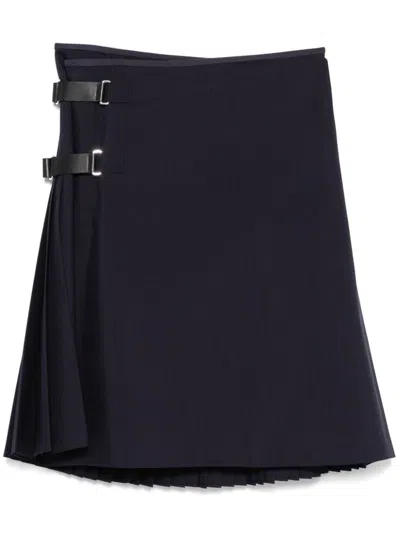 Fursac Pleated Skirt In Blau