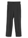 Fursac Pleated Straight Trousers In Gray
