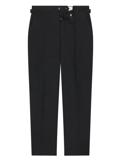 Fursac Pleated Tailored Trousers In Black