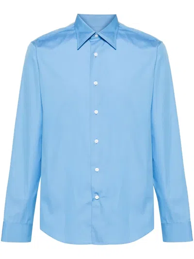 Fursac Pointed-collar Shirt In Blau