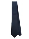 Fursac Pointed-tip Silk Tie In Blue