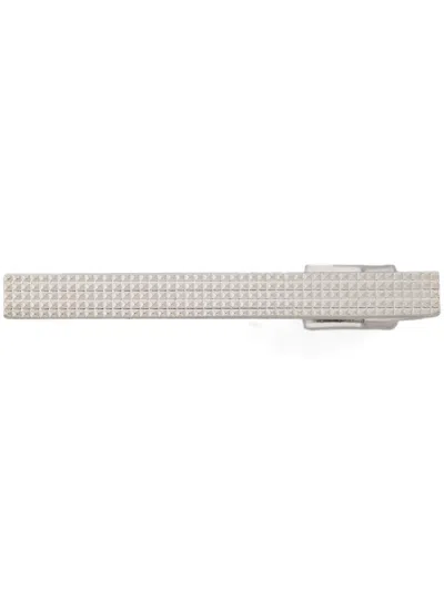 Fursac Polished Tie Clip In Silver