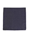 Fursac Polka-dot Print Pocket Square In Blue