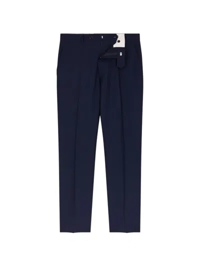 Fursac Pressed-crease Tailored Trousers In Blue