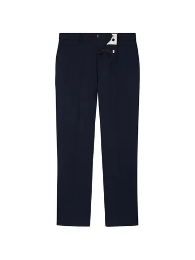 Fursac Pressed-crease Tailored Trousers In Blue