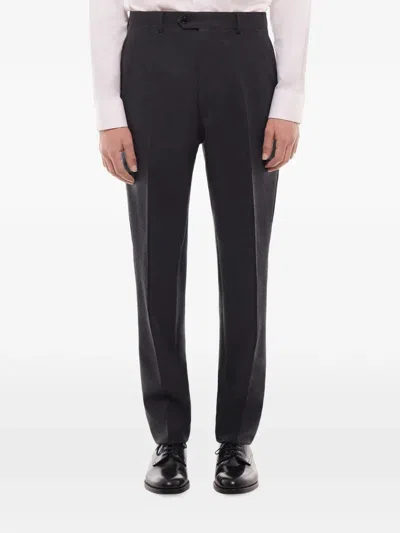 Fursac Pressed-crease Tailored Trousers In Black