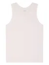 Fursac Ribbed Cotton Vest In White