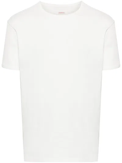 Fursac Ribbed-effect T-shirt In White