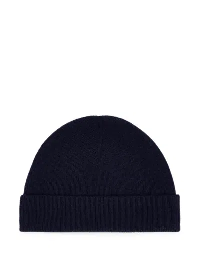 Fursac Ribbed-knit Beanie Hat In Blue