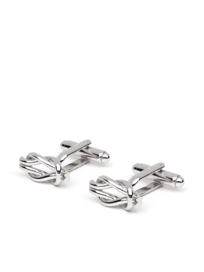 Fursac Sailor's Knot Cufflinks In Silver