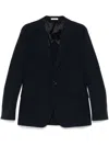 Fursac Seersucker Blazer In Blue