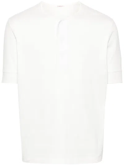 Fursac Short Button-fastening T-shirt In White