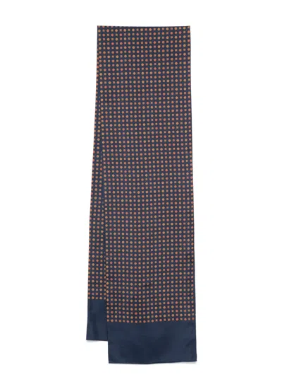 Fursac Silk Scarf In Blue