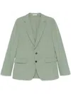 Fursac Single-breasted Blazer In Green
