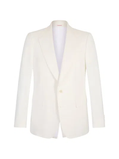 Fursac Single-breasted Blazer In White
